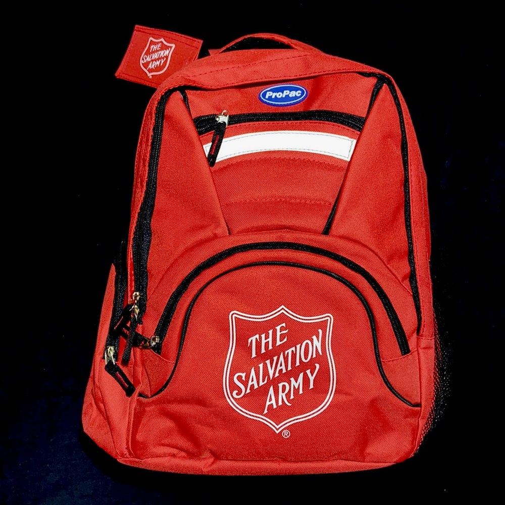 COPY - Salvation Army Red Backpack. Brand New. Sale includes Brand New T-shirt. - Picture 4 of 14